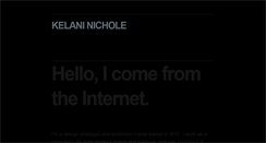 Desktop Screenshot of kelaninichole.com